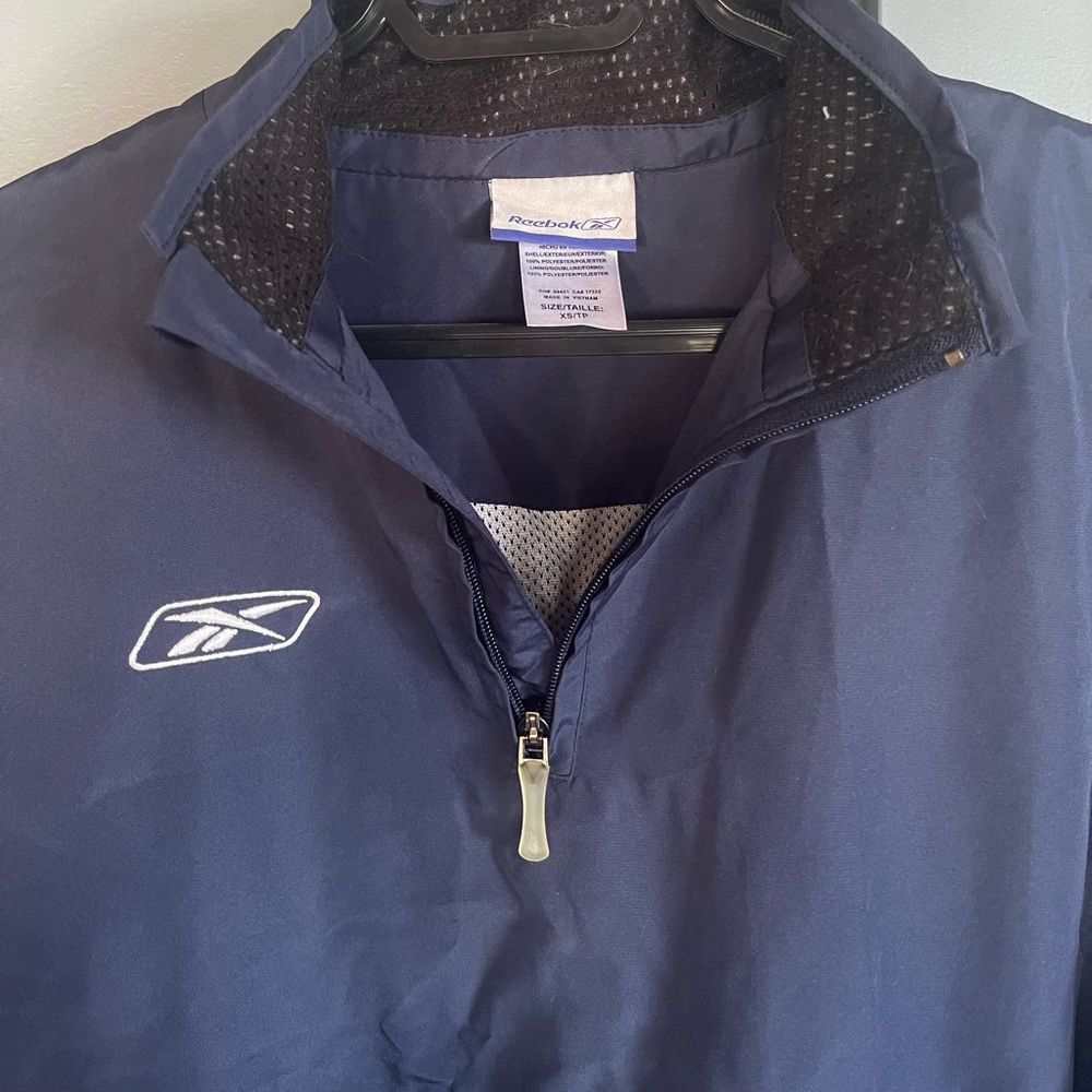 🔹Reebok Windbreaker Quarter Zip Unisex Oversized - Picture 3 of 8